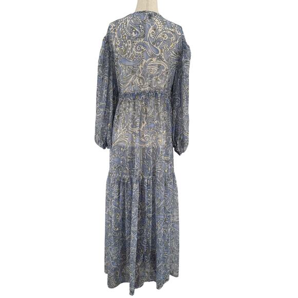 Express Swim Cover Up Womens XL Sheer Full Length Beach Yacht Sheer Tiered NWT - Picture 5 of 9